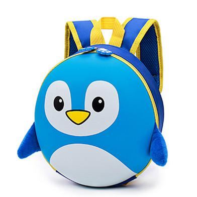 Sacs à dos rigides pingouins colorés pour enfants Bleu 