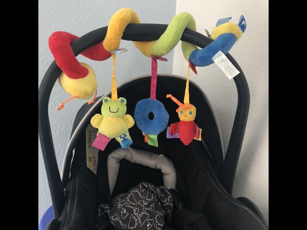 Hochet coloré en spirale avec jouets sensoriels 