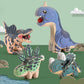 Kits puzzles dinosaures 3D à assembler en carton autocollant