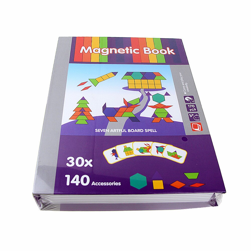 Livres-coffrets magnétiques jeu d'observation Tangram 