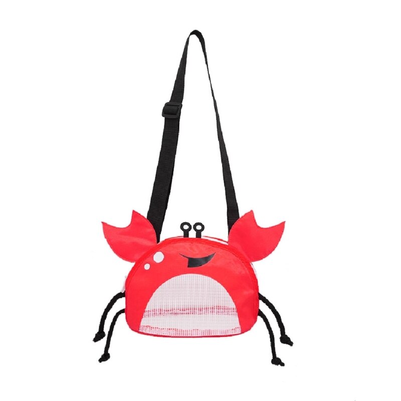 Sac de plage enfant en forme de crabe ou dinosaure Crabe rouge