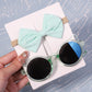 Kit lunettes de soleil colorées + chouchou assorti Chat bleu