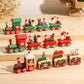 Train de Noël en bois pour décorer la maison ou le sapin