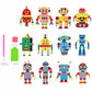 Kits manuels avec personnages autocollants en perles colorées Robots