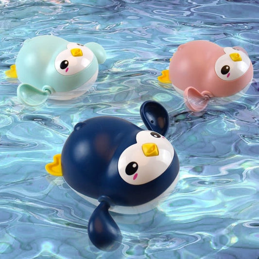 Jouets de bain flottants pingouins et nage mécanique 