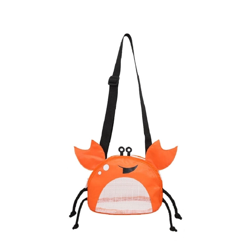 Sac de plage enfant en forme de crabe ou dinosaure Crabe orange