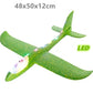 Grand avion planeur en mousse avec lumières LED Vert