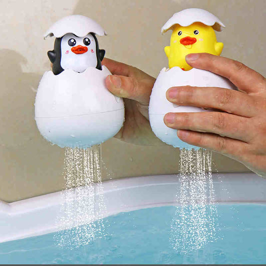 Jouet de bain arroseur d'eau canard ou pingouin 
