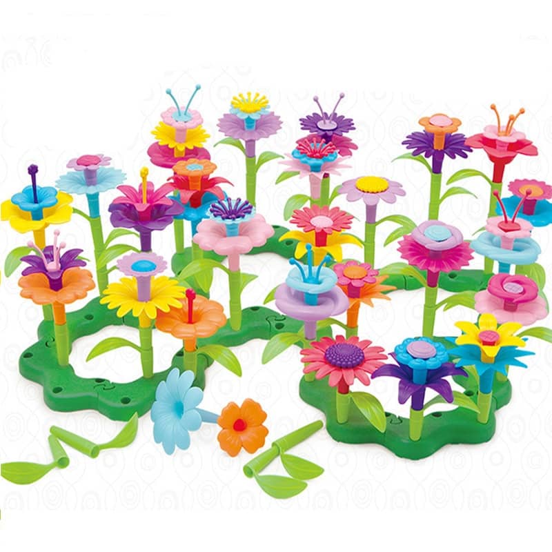 Jardins de fleurs colorées à composer et assembler 