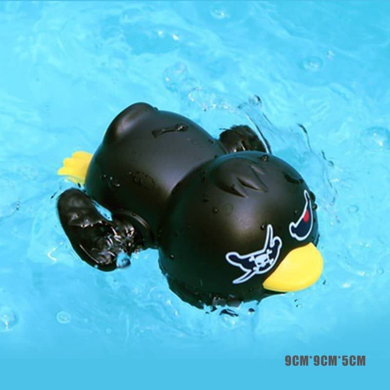 Jouets de bain flottants animaux et nage mécanique Canard noir