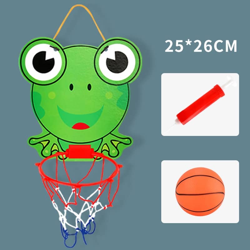 Mini paniers de basquet animaux avec ballon et pompe Grenouille