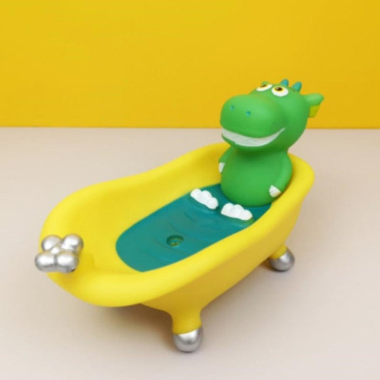 Porte-savons colorés en silicone avec personnages cartoon Hippo