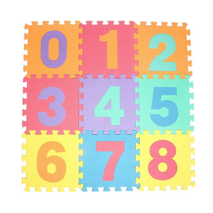 Tapis puzzle en mousse Lettres chiffres ou animaux Nombres (10pièces)